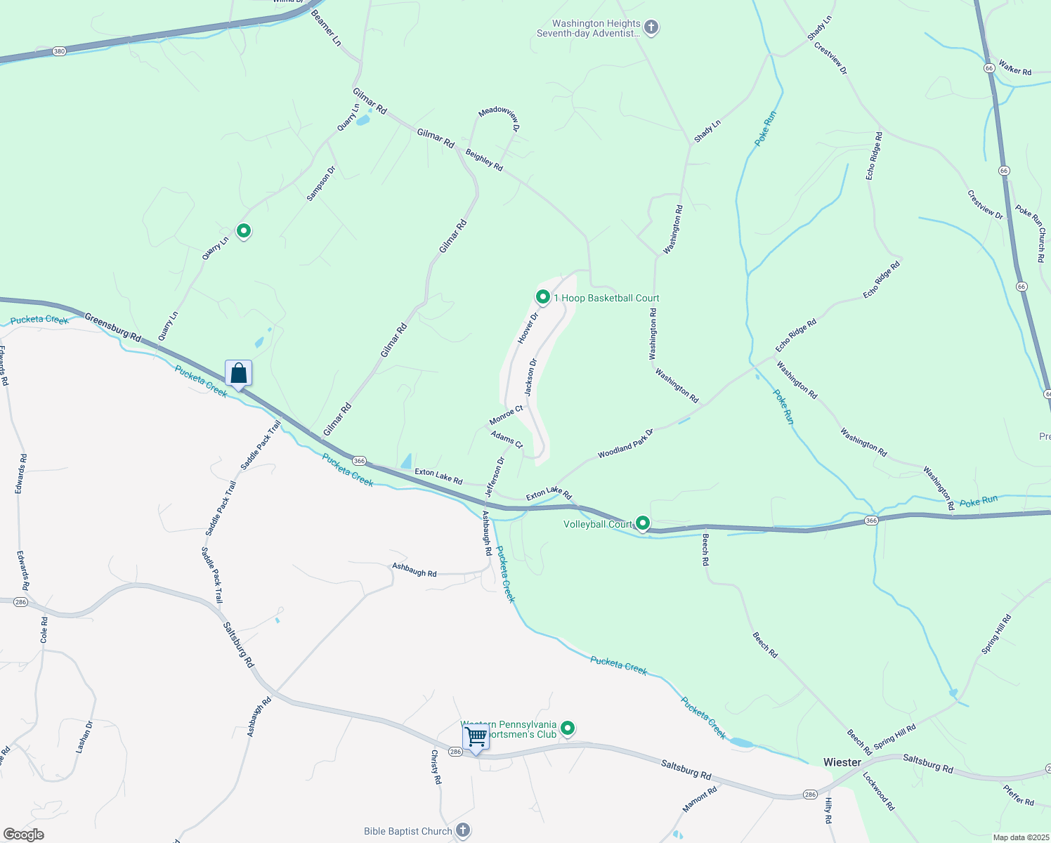 map of restaurants, bars, coffee shops, grocery stores, and more near 339 Jackson Drive in Apollo