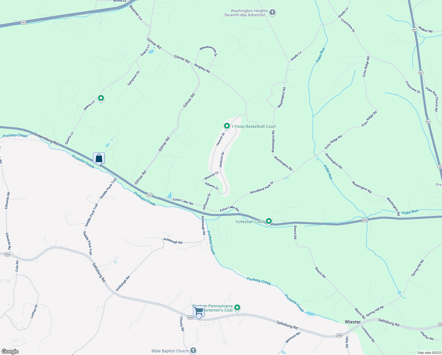 map of restaurants, bars, coffee shops, grocery stores, and more near 339 Jackson Drive in Apollo