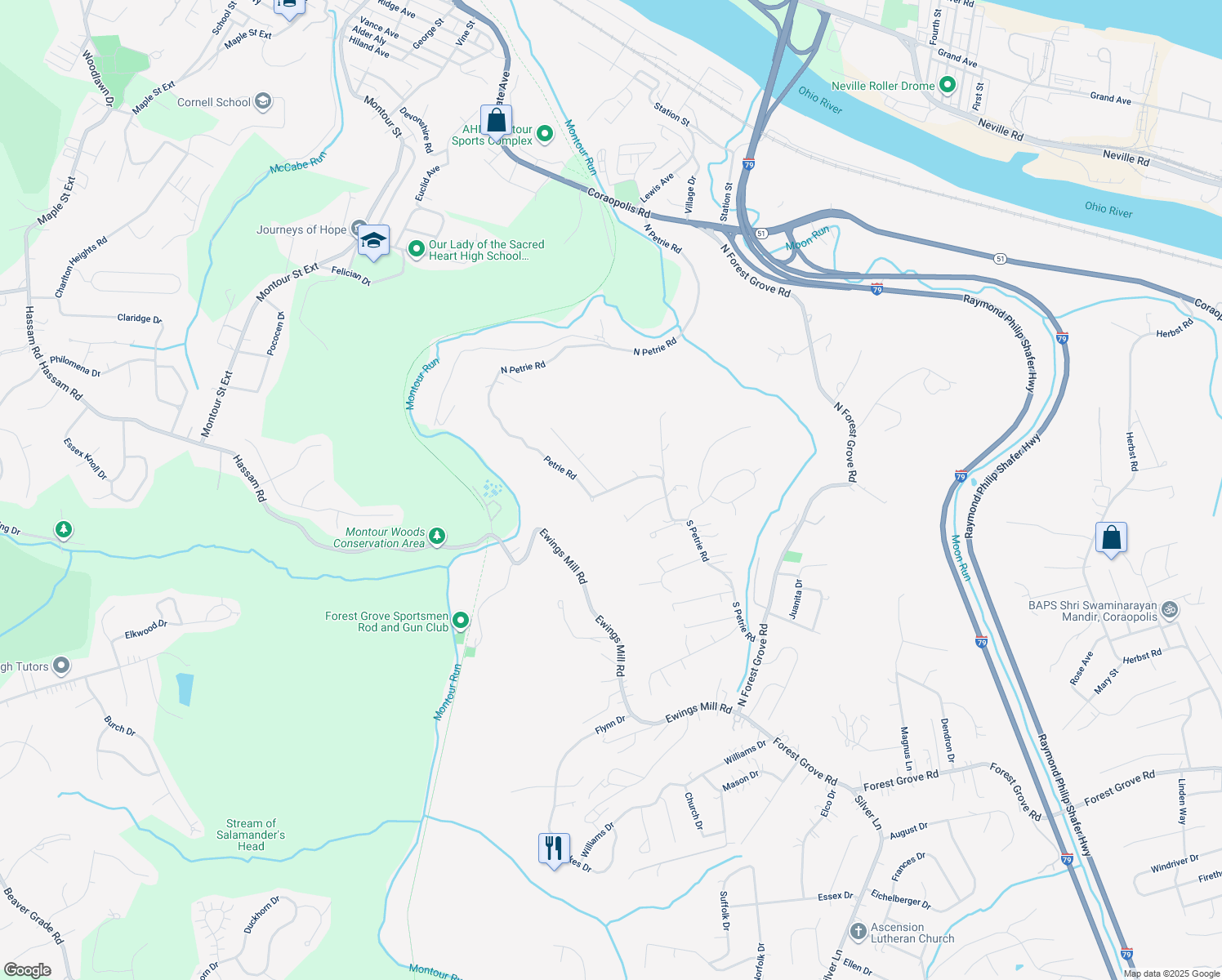 77 Petrie Road, Coraopolis PA Walk Score