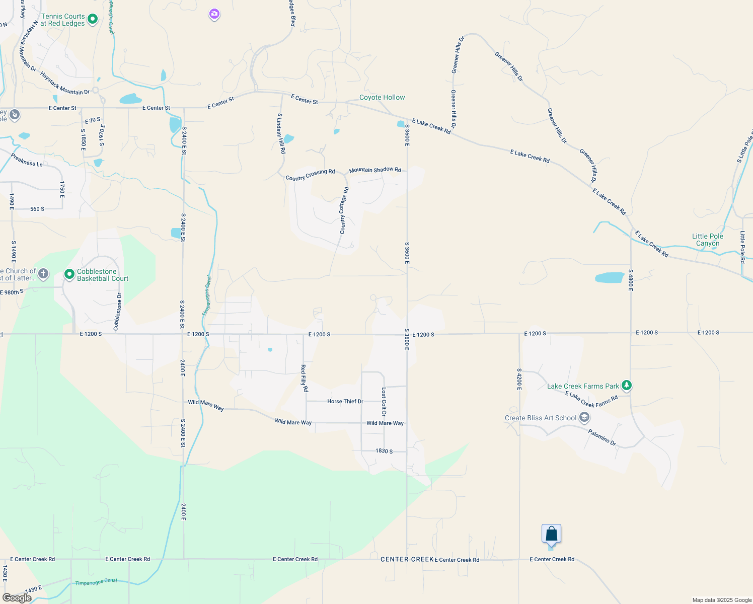 map of restaurants, bars, coffee shops, grocery stores, and more near 1020 South Sage Creek Court in Heber City