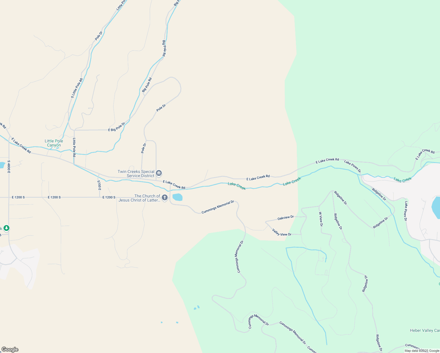 map of restaurants, bars, coffee shops, grocery stores, and more near 4800 East Lake Creek Road in Heber City