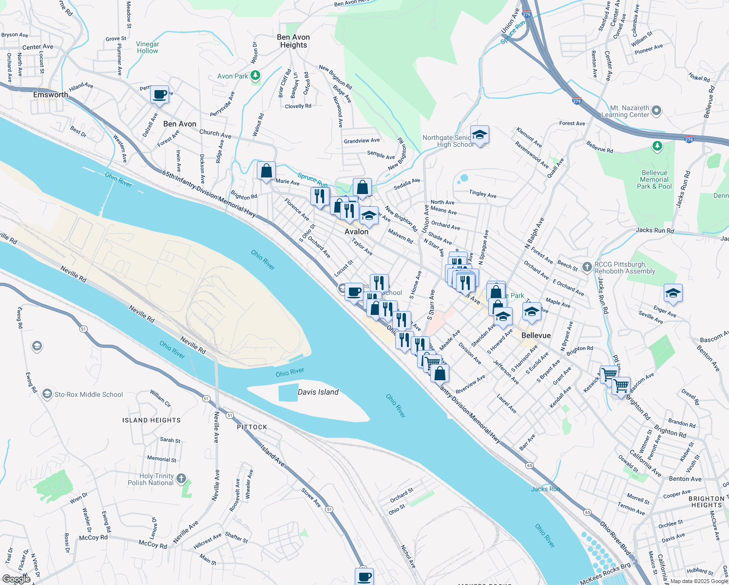 130 Prospect Street, Bellevue PA Walk Score