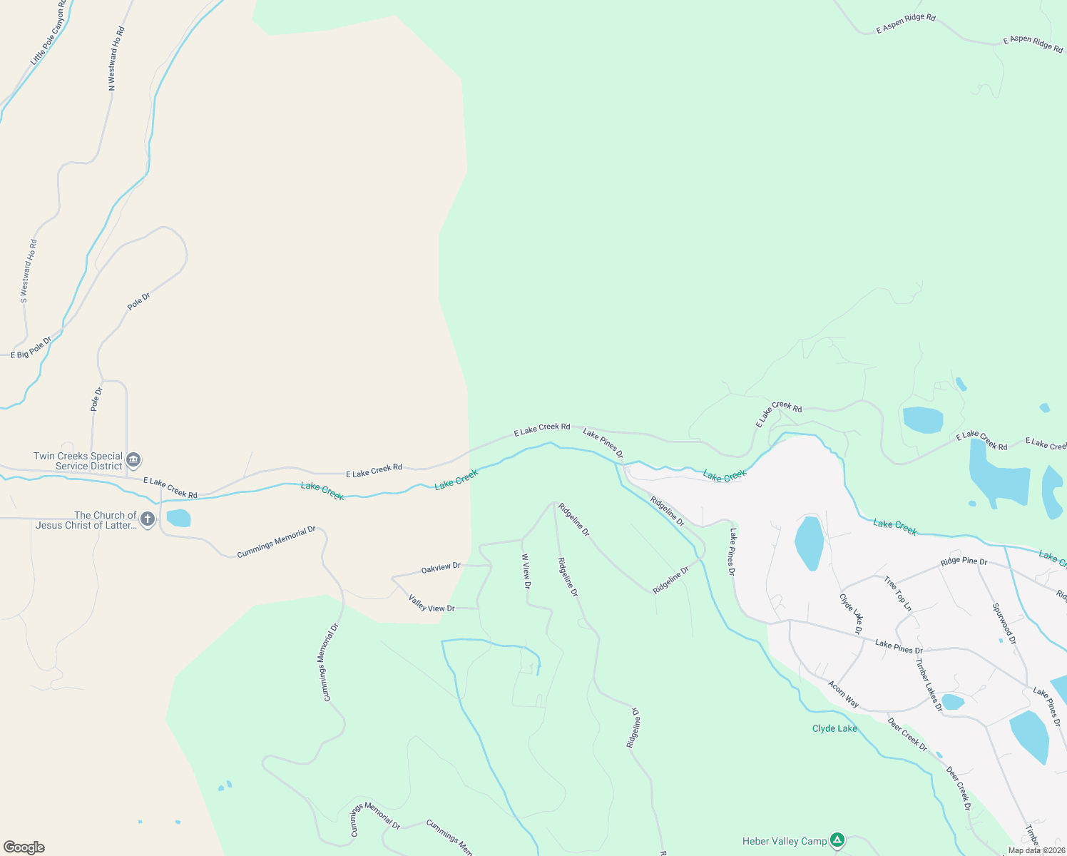 map of restaurants, bars, coffee shops, grocery stores, and more near 7890 East Lake Creek Road in Heber City