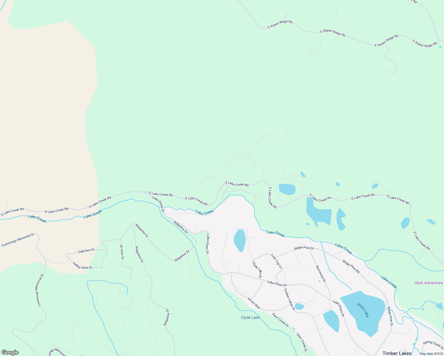 map of restaurants, bars, coffee shops, grocery stores, and more near 8665 East Lake Creek Road in Heber City