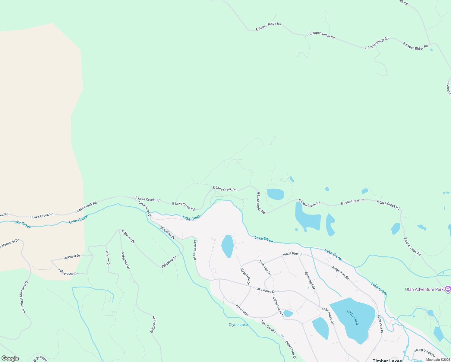 map of restaurants, bars, coffee shops, grocery stores, and more near in Timber Lakes