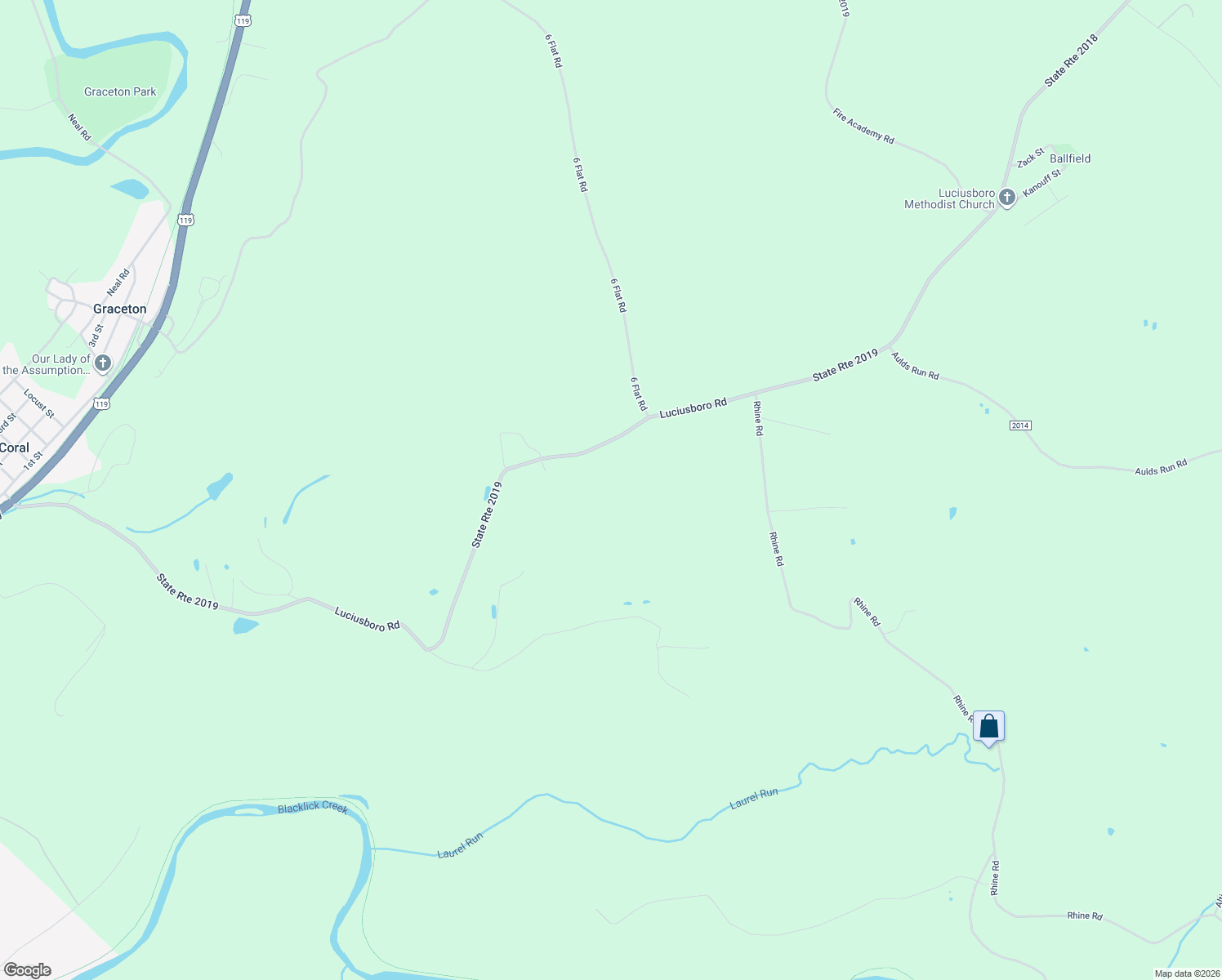 map of restaurants, bars, coffee shops, grocery stores, and more near 2108 Luciusboro Road in Blairsville