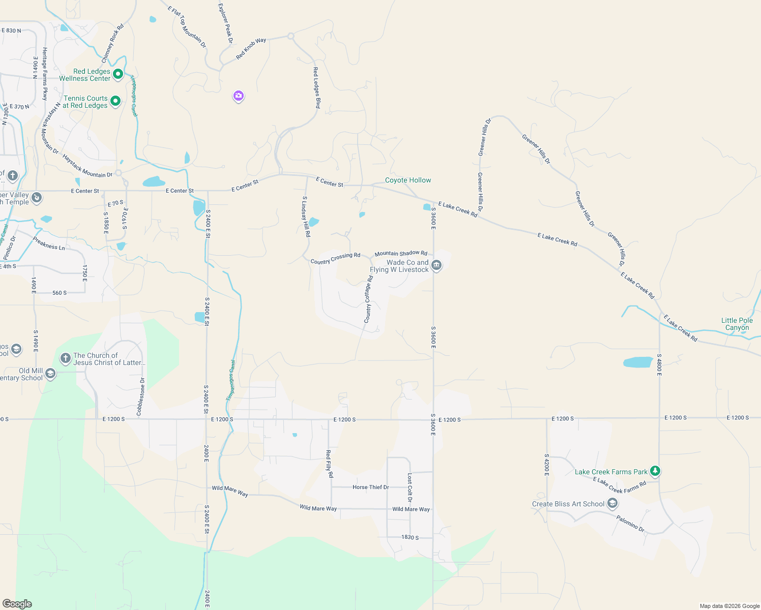 map of restaurants, bars, coffee shops, grocery stores, and more near 3291 Hunters Ridge Circle in Heber City