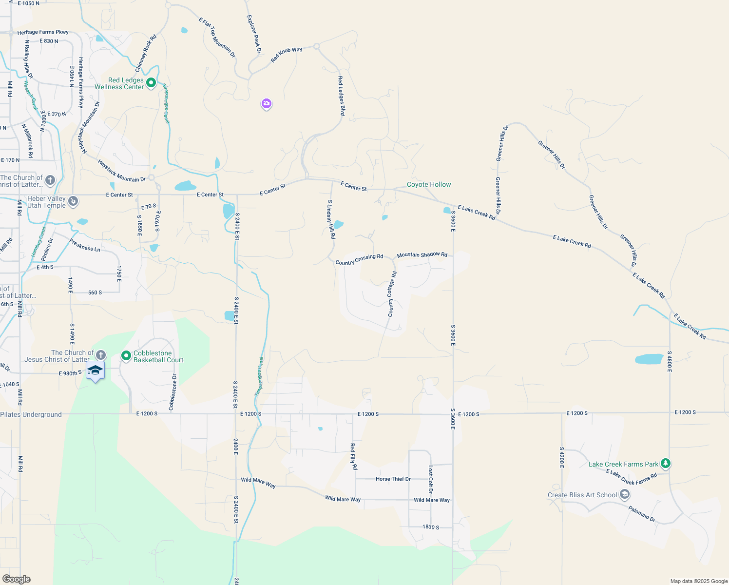 map of restaurants, bars, coffee shops, grocery stores, and more near 3101 Hunters Ridge Way in Heber City