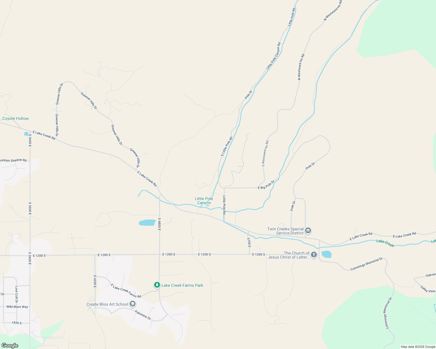 map of restaurants, bars, coffee shops, grocery stores, and more near 585 South Little Pole Road in Heber City