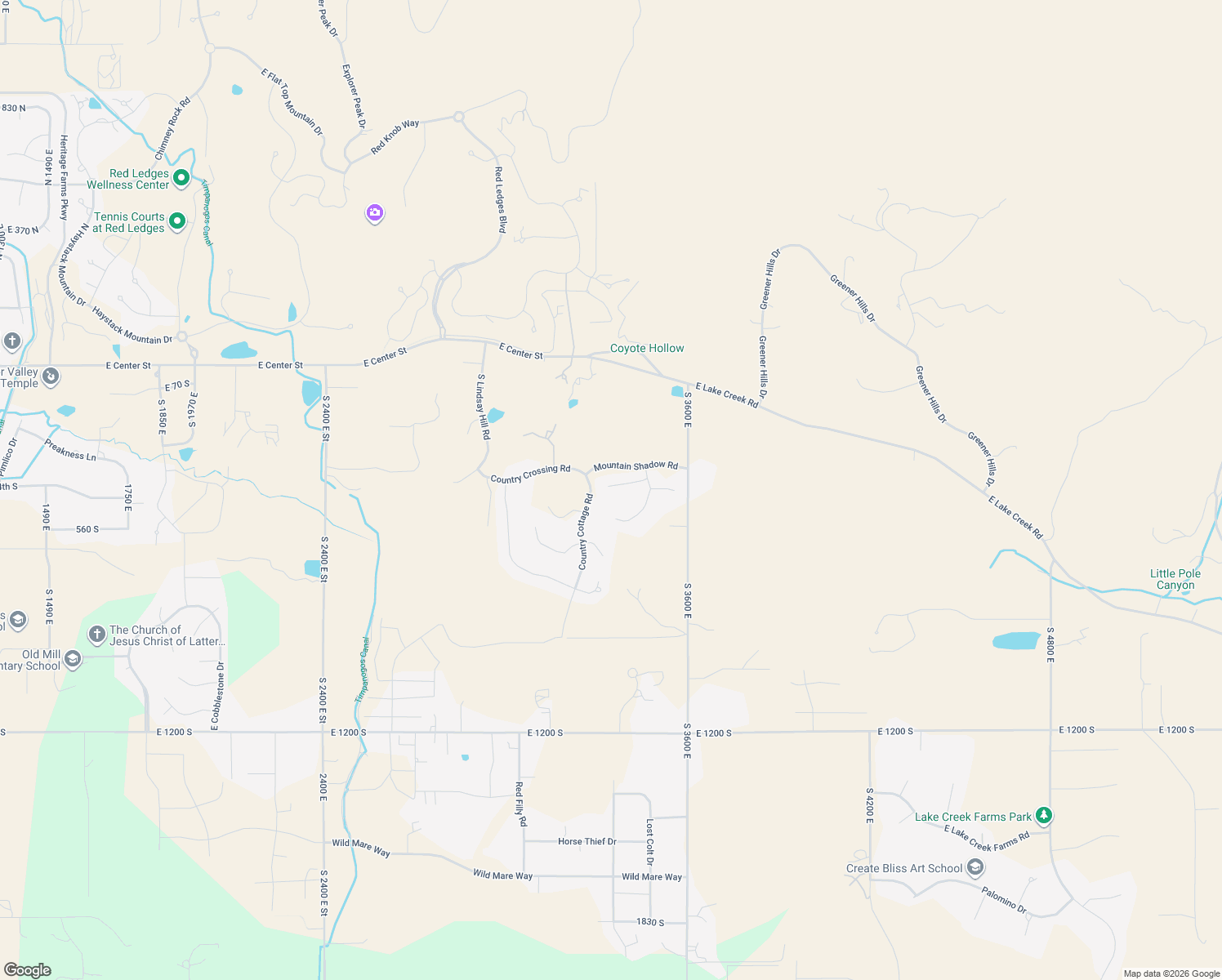 map of restaurants, bars, coffee shops, grocery stores, and more near 3204 Stoney Creek Circle in Heber City