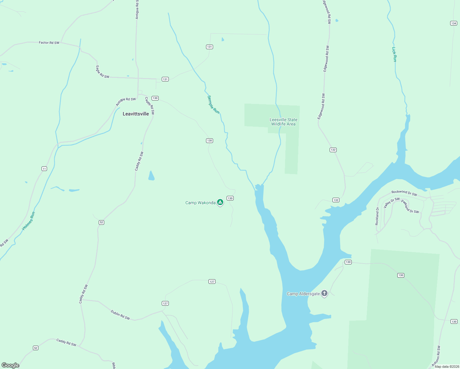 map of restaurants, bars, coffee shops, grocery stores, and more near 4395 Dyewood Road Southwest in Sherrodsville