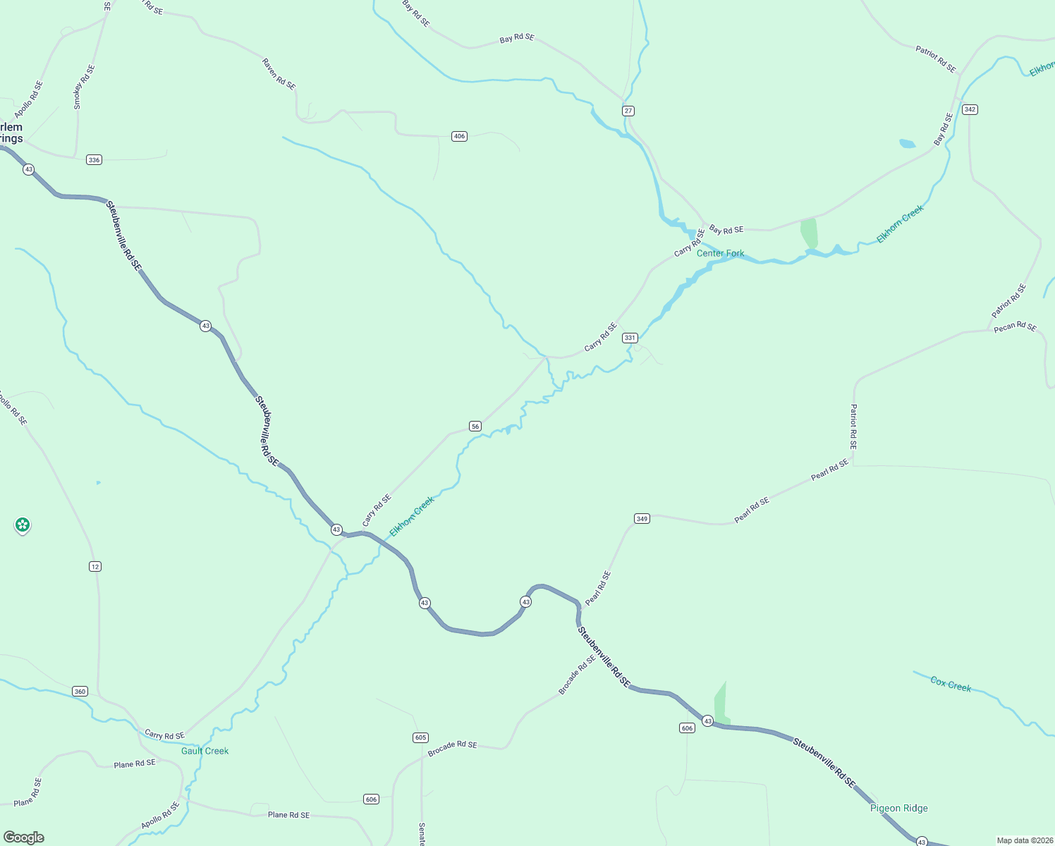 map of restaurants, bars, coffee shops, grocery stores, and more near in Harlem Springs