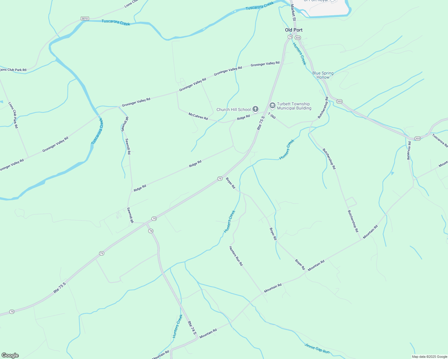 map of restaurants, bars, coffee shops, grocery stores, and more near 949 Boyer Road in Port Royal