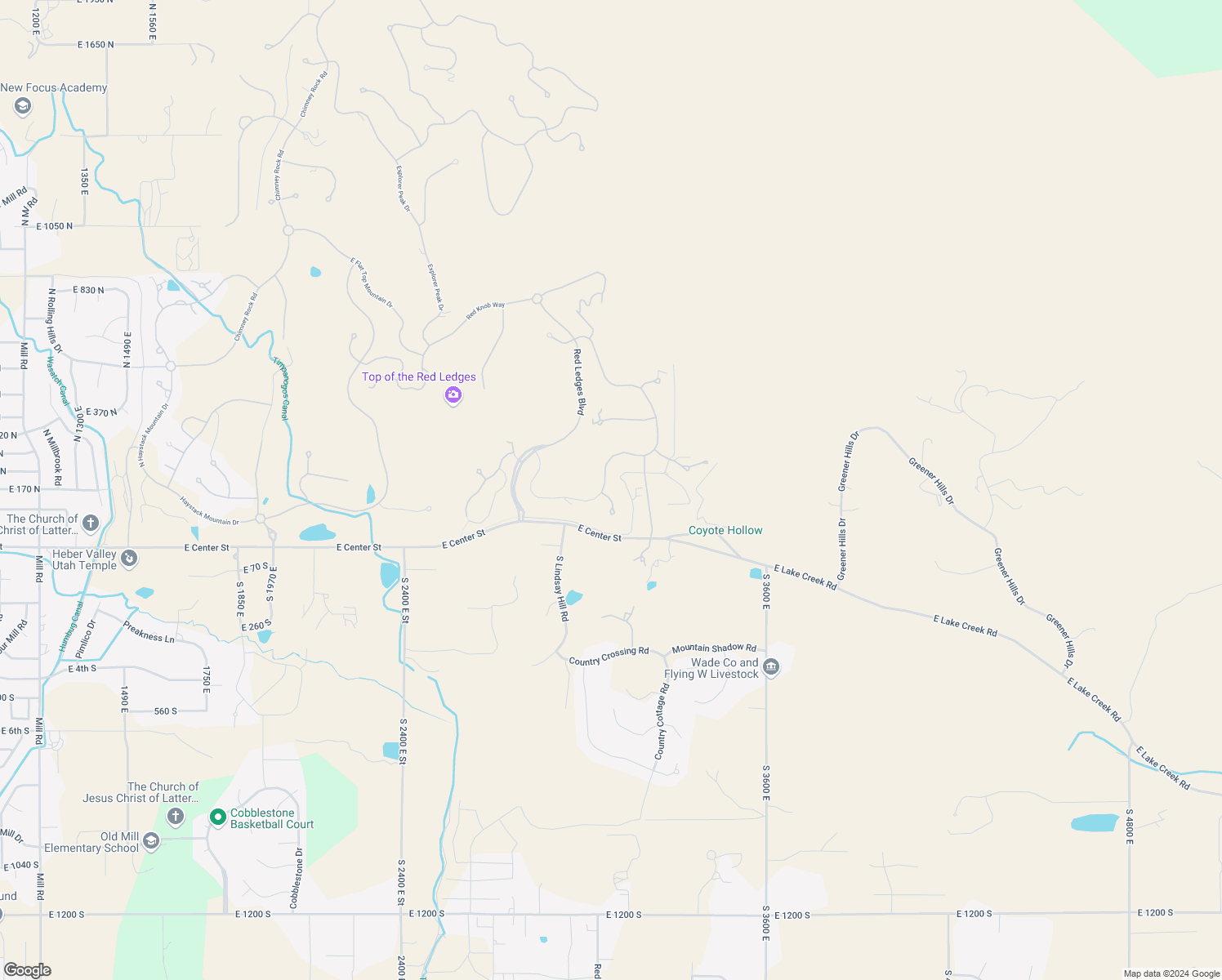 map of restaurants, bars, coffee shops, grocery stores, and more near 3035 Corral Peak Circle in Heber City