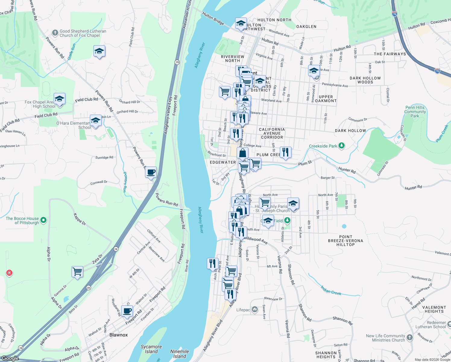 Greenwood Street, Oakmont PA Walk Score