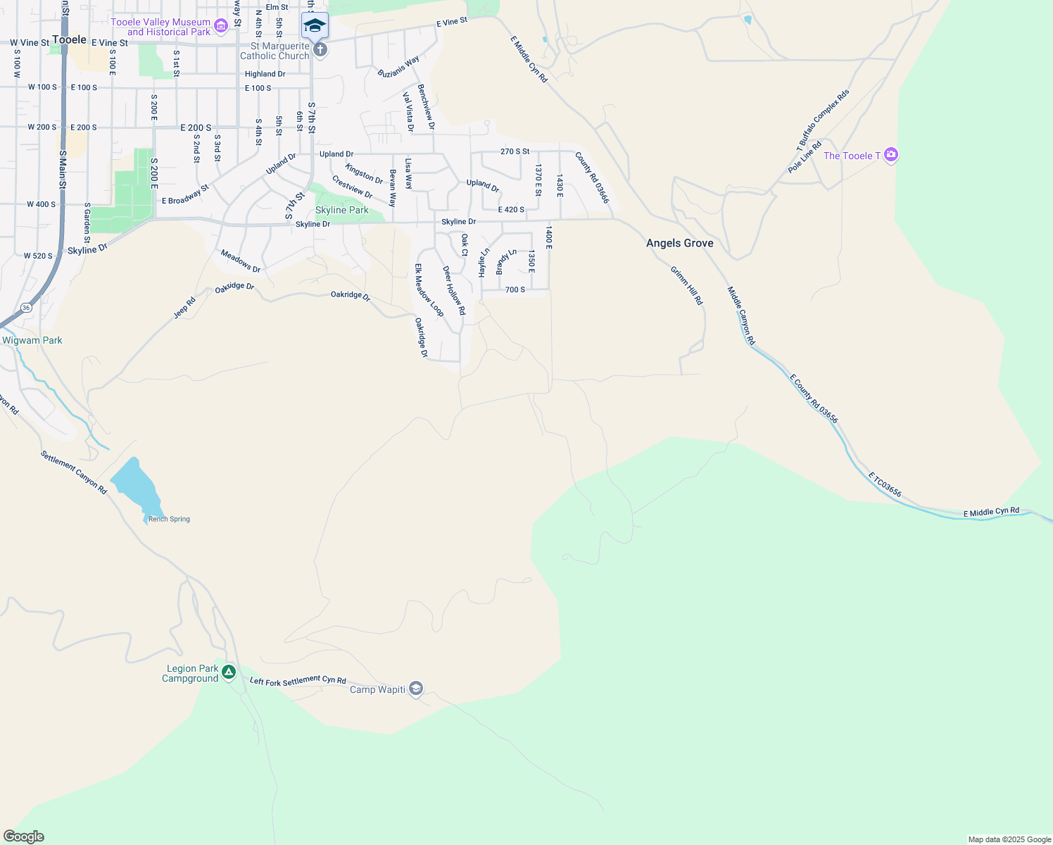 map of restaurants, bars, coffee shops, grocery stores, and more near 1332 Cassity Drive in Tooele