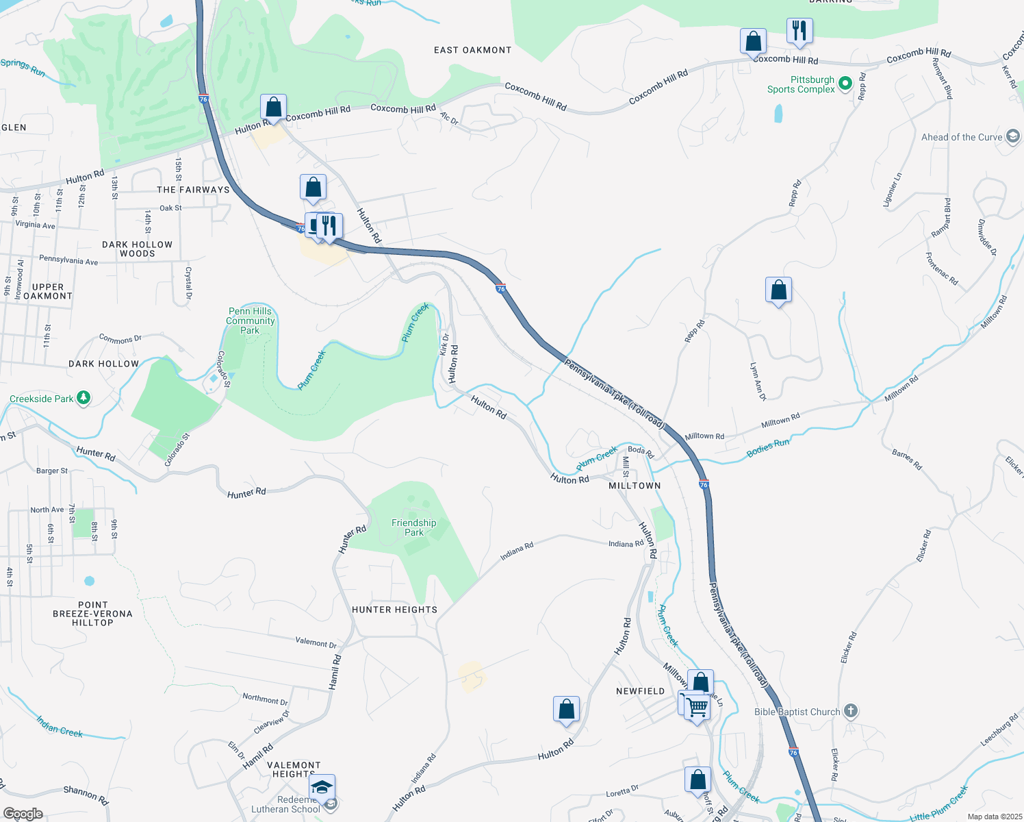 map of restaurants, bars, coffee shops, grocery stores, and more near 1688 Relative Drive in Verona