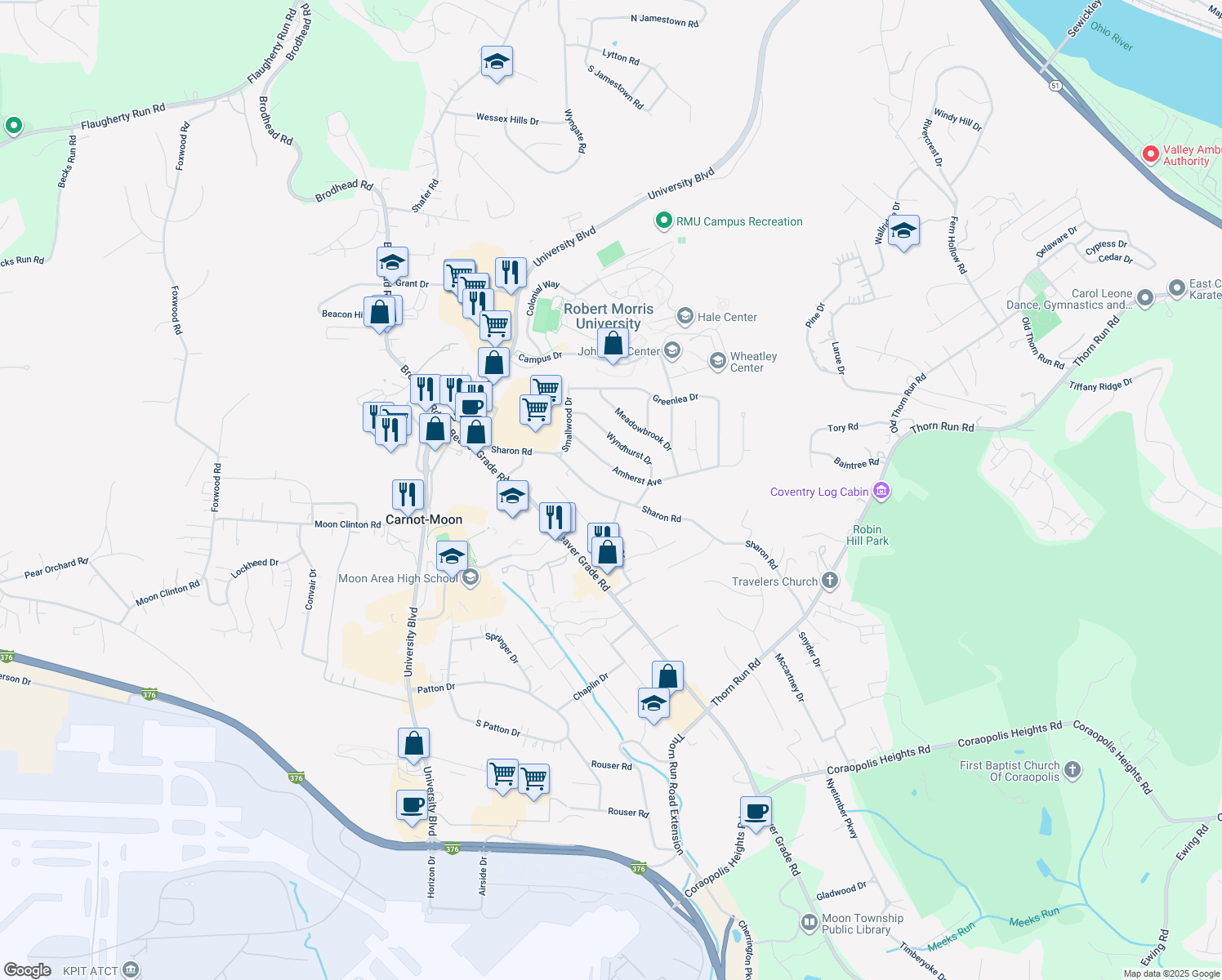 423 Sharon Road, Coraopolis PA Walk Score