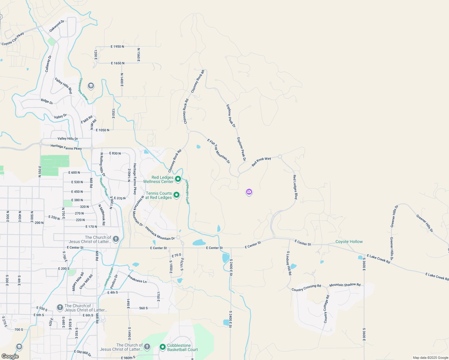 map of restaurants, bars, coffee shops, grocery stores, and more near 579 North Copper Belt Circle in Heber City