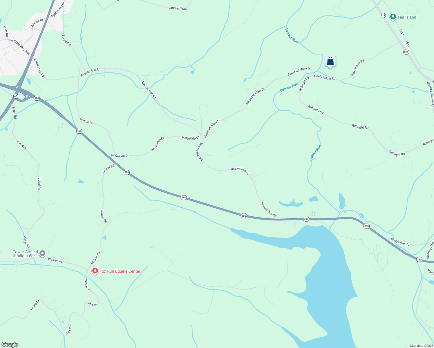 map of restaurants, bars, coffee shops, grocery stores, and more near 460 Beaver Run Road in Apollo