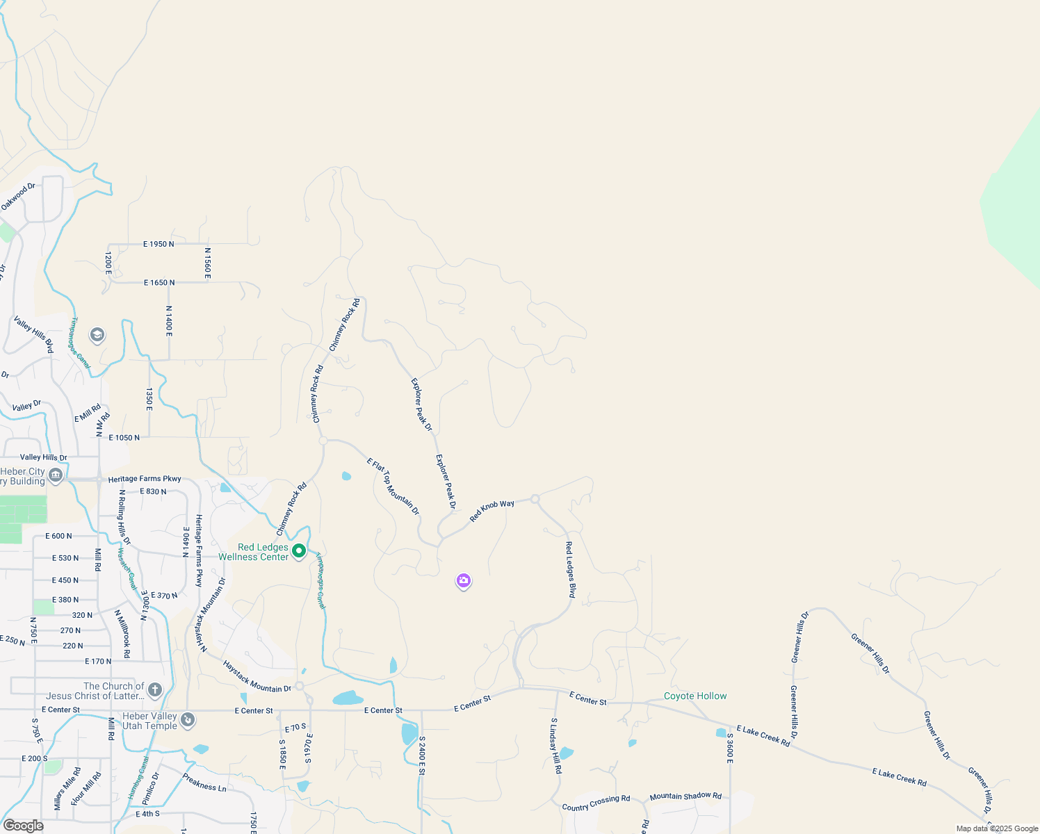 map of restaurants, bars, coffee shops, grocery stores, and more near 2754 East Boulder Top Loop in Heber City