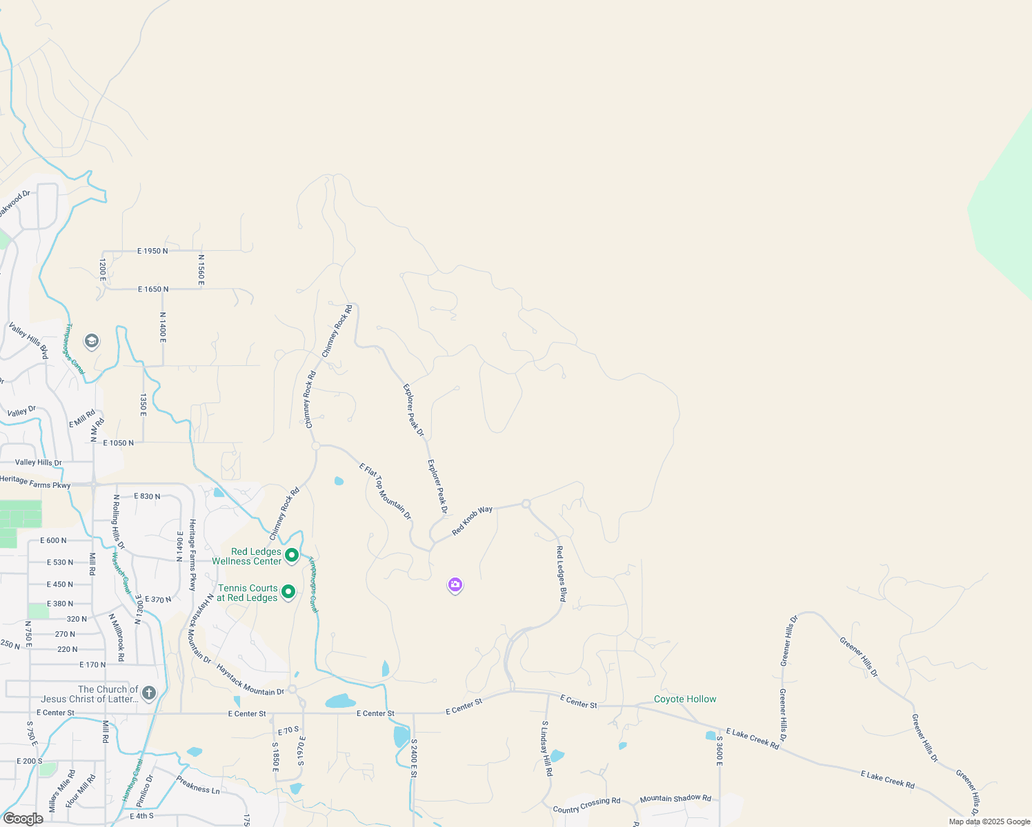 map of restaurants, bars, coffee shops, grocery stores, and more near 2762 East Boulder Top Loop in Heber City