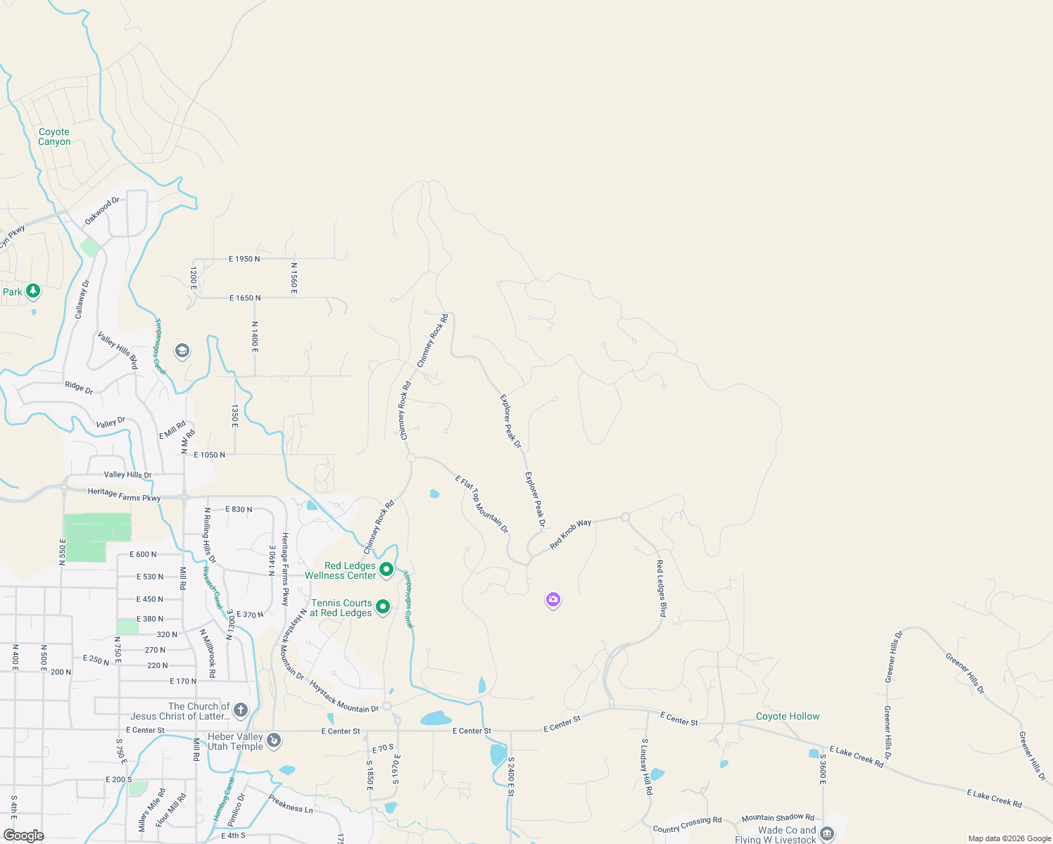 map of restaurants, bars, coffee shops, grocery stores, and more near 25 North Main Street in Heber City