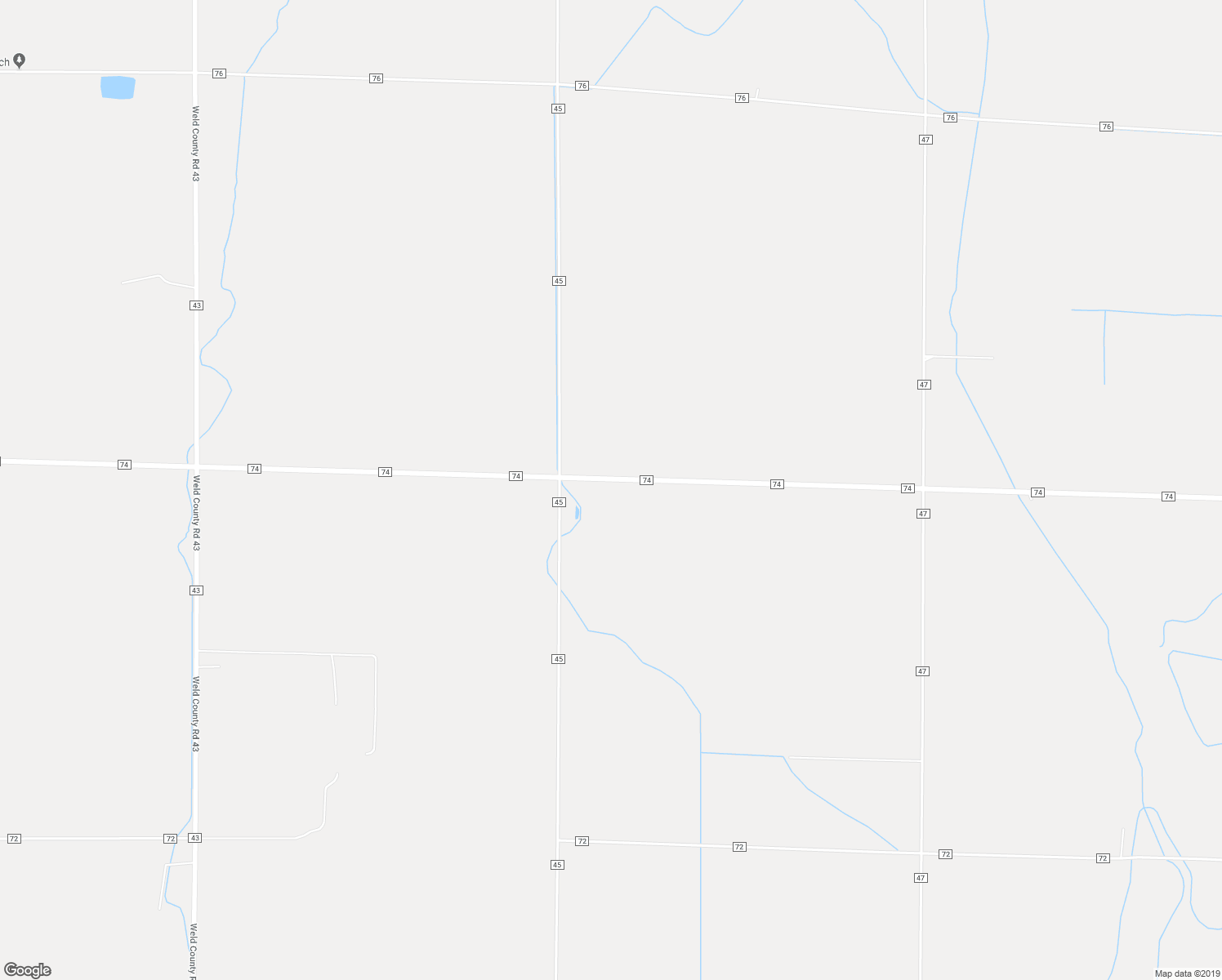 map of restaurants, bars, coffee shops, grocery stores, and more near 22114 County Road 74 in Eaton