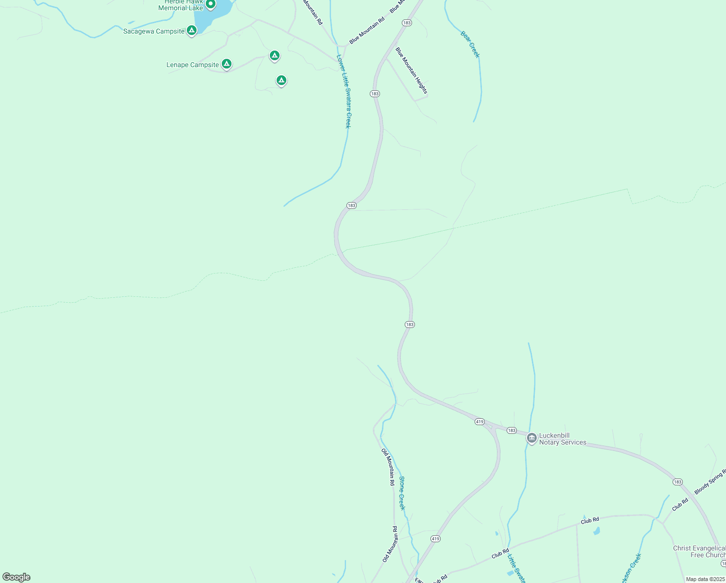 map of restaurants, bars, coffee shops, grocery stores, and more near 7280 Pennsylvania 183 in Bethel