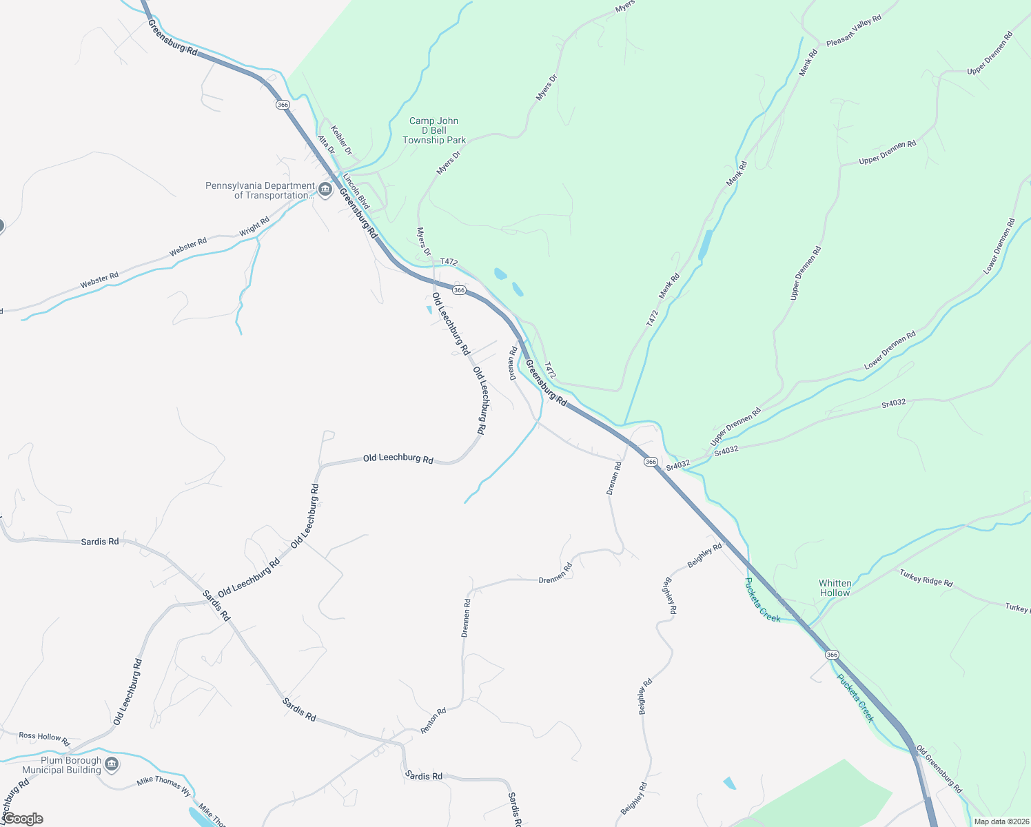 map of restaurants, bars, coffee shops, grocery stores, and more near 1908 Old Leechburg Road in New Kensington