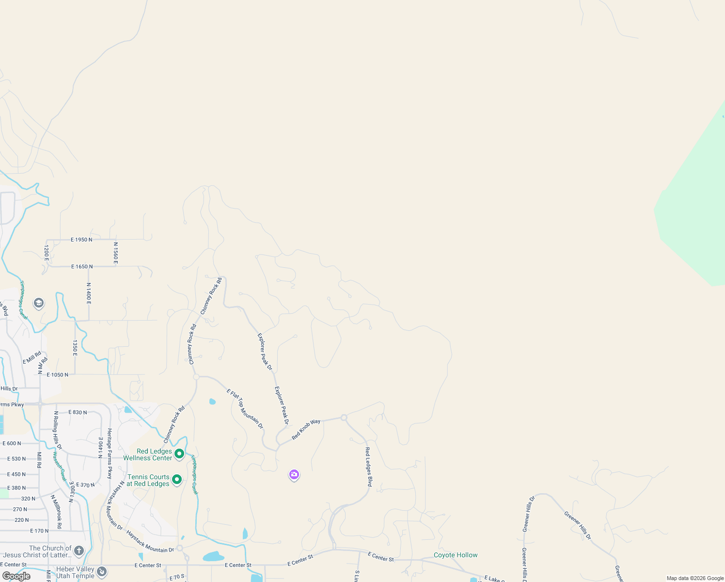 map of restaurants, bars, coffee shops, grocery stores, and more near 2898 La Sal Peak Drive in Heber City