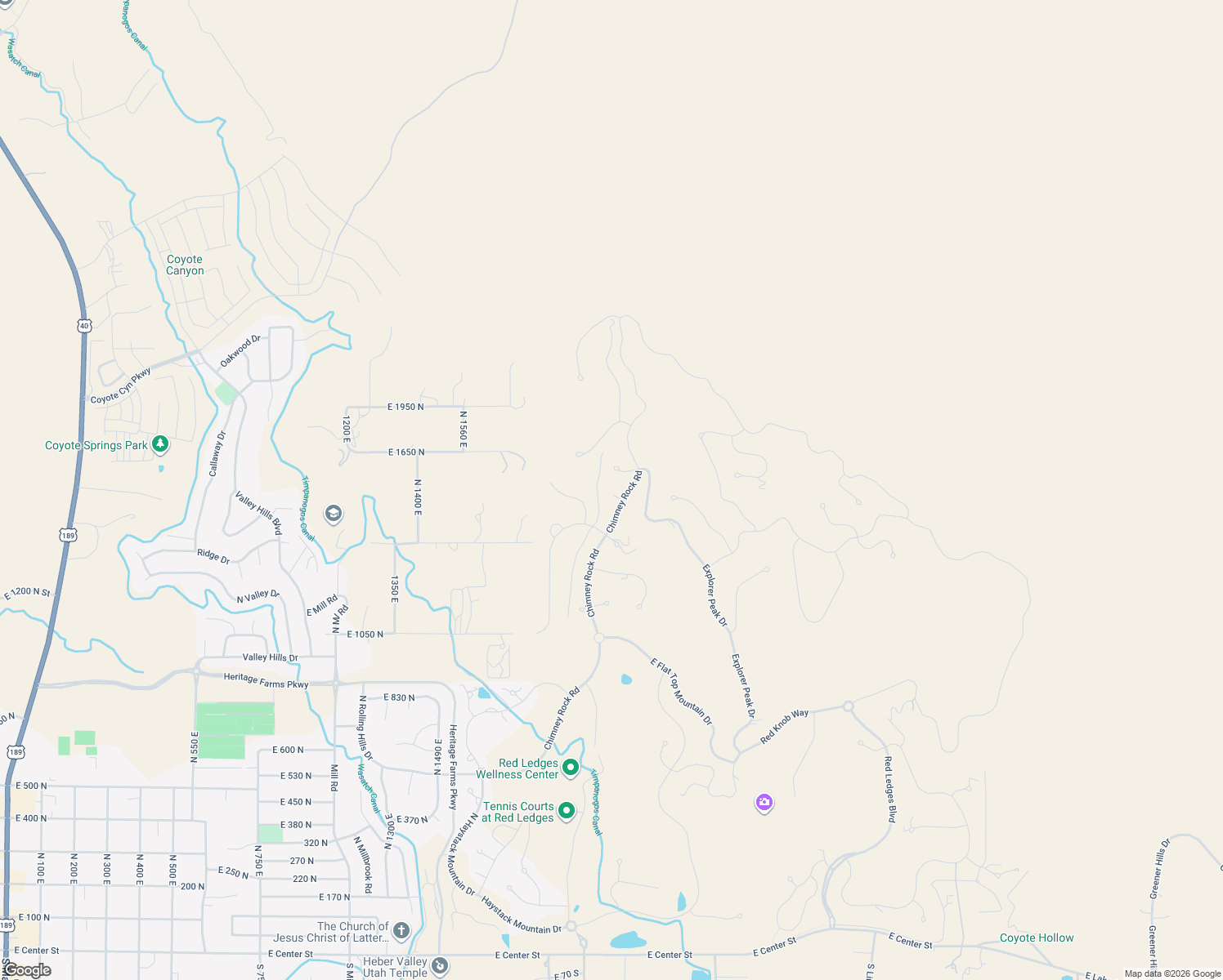 map of restaurants, bars, coffee shops, grocery stores, and more near 2065 East Chimney Rock Circle in Daniel