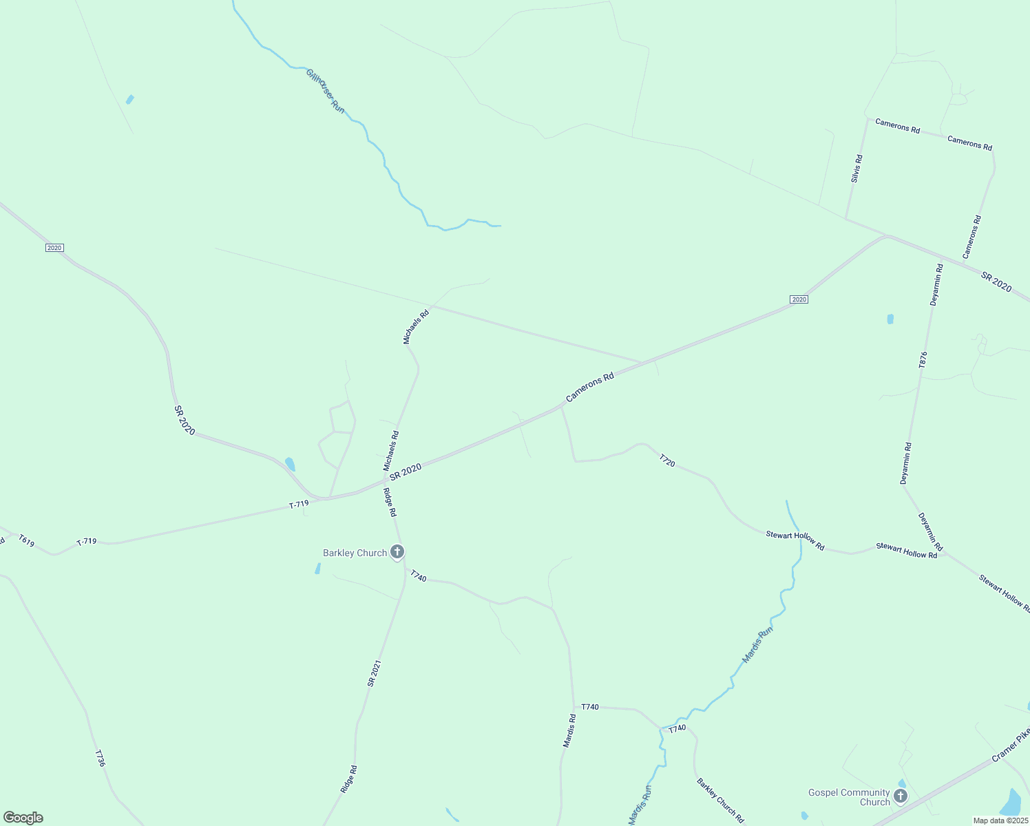 map of restaurants, bars, coffee shops, grocery stores, and more near 3455 Camerons Road in Homer City