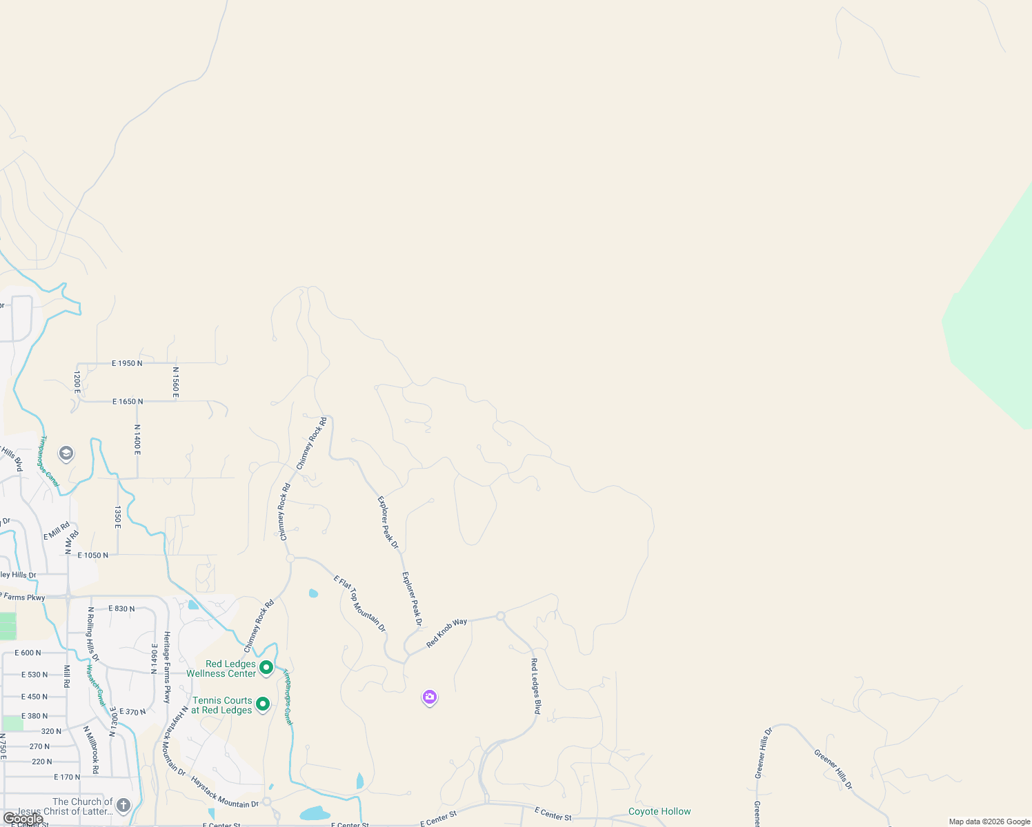 map of restaurants, bars, coffee shops, grocery stores, and more near 2877 La Sal Peak Drive in Heber City
