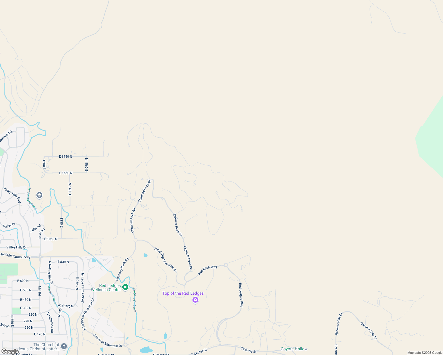 map of restaurants, bars, coffee shops, grocery stores, and more near 2792 La Sal Peak Drive in Heber City