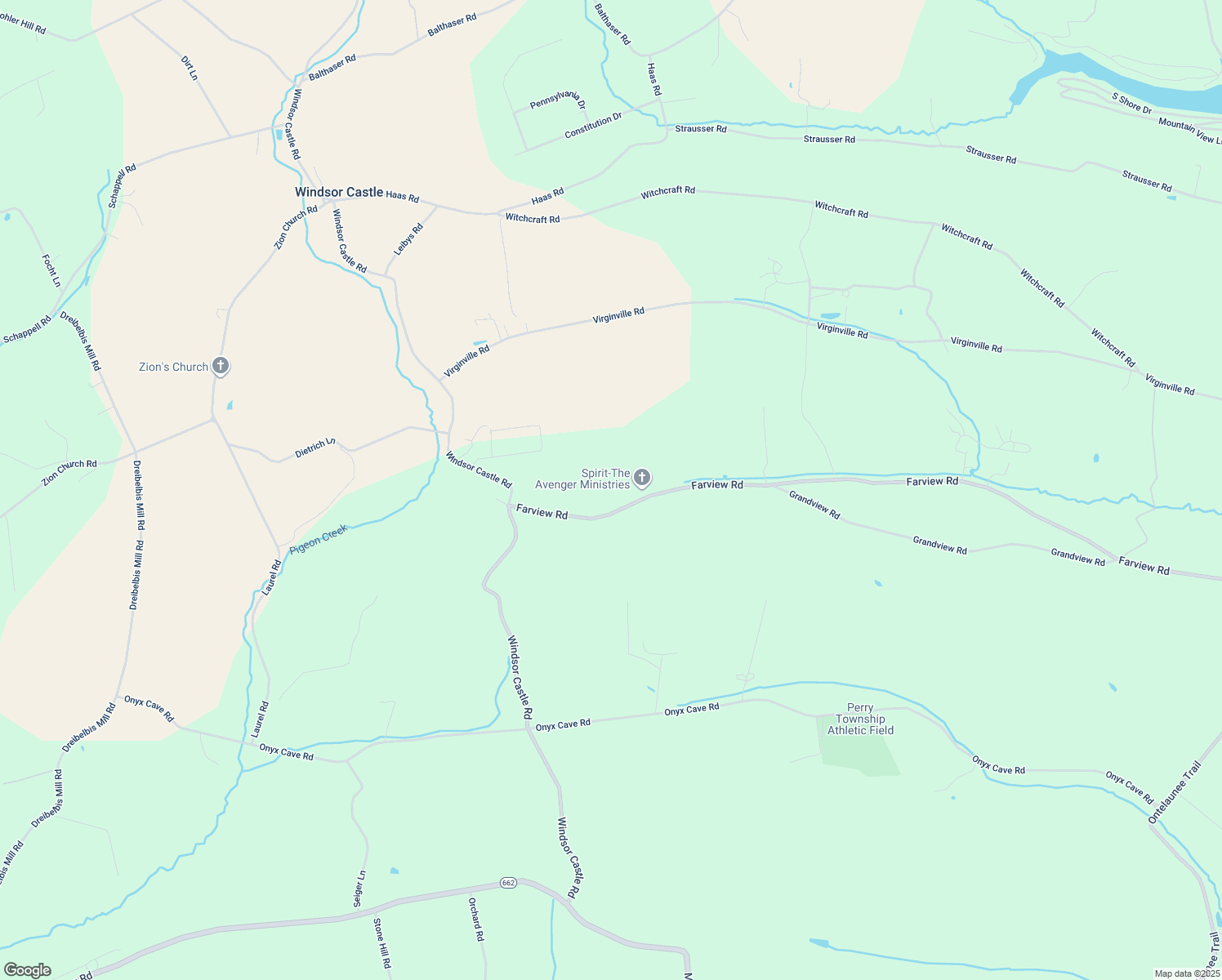 map of restaurants, bars, coffee shops, grocery stores, and more near 425 Farview Rd in Hamburg