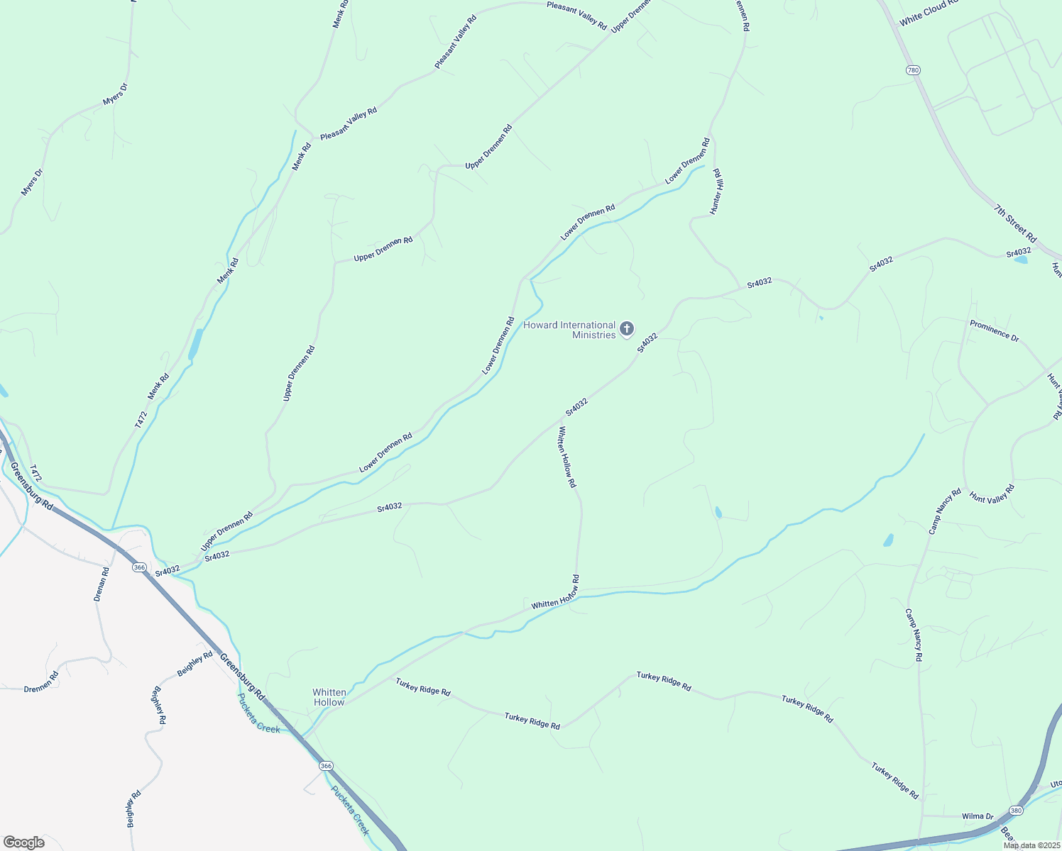 map of restaurants, bars, coffee shops, grocery stores, and more near 790 Sr4032 in New Kensington