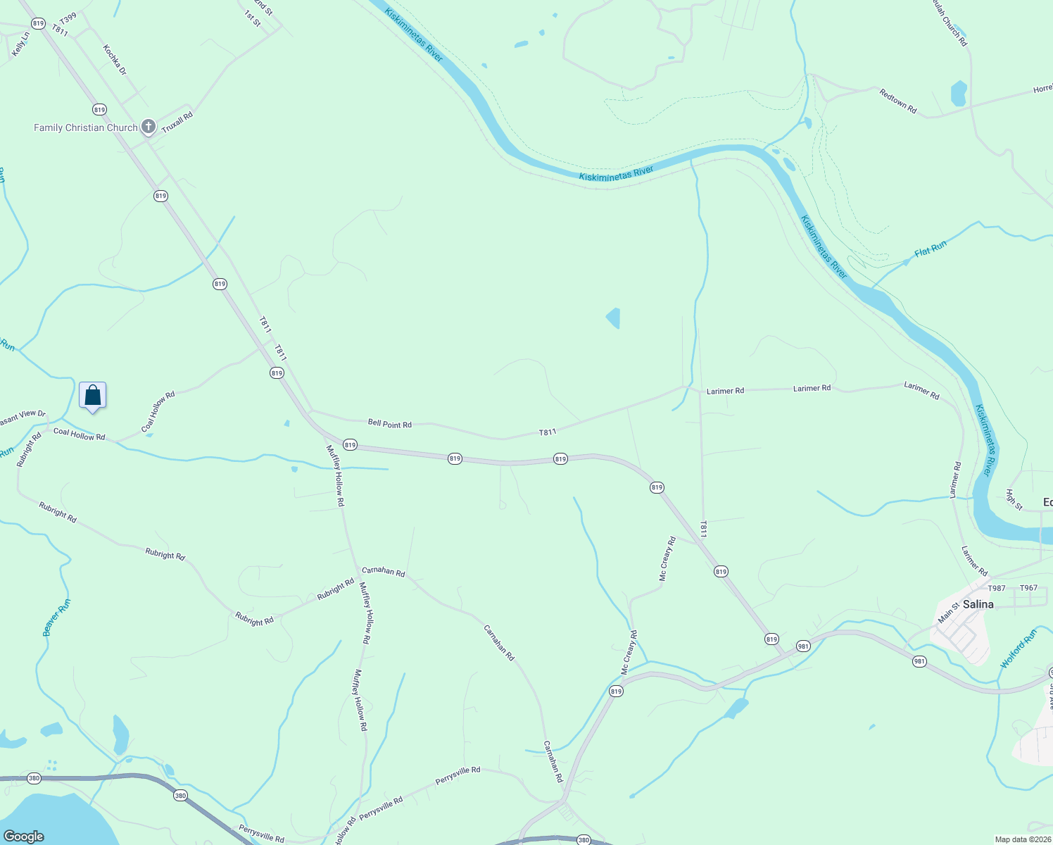 map of restaurants, bars, coffee shops, grocery stores, and more near 310 Bell Point Road in Avonmore