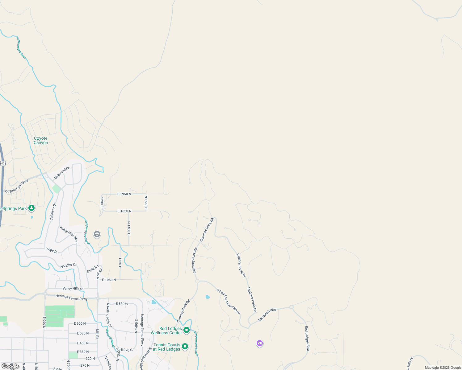 map of restaurants, bars, coffee shops, grocery stores, and more near 2314 La Sal Peak Drive in Heber City