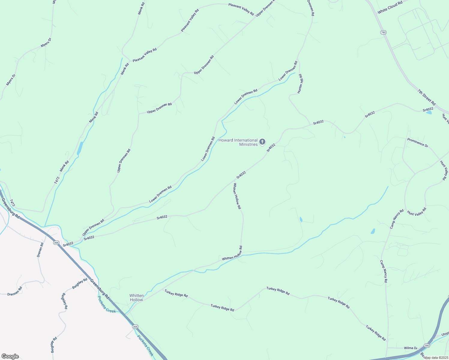 map of restaurants, bars, coffee shops, grocery stores, and more near 790 Sr4032 in New Kensington
