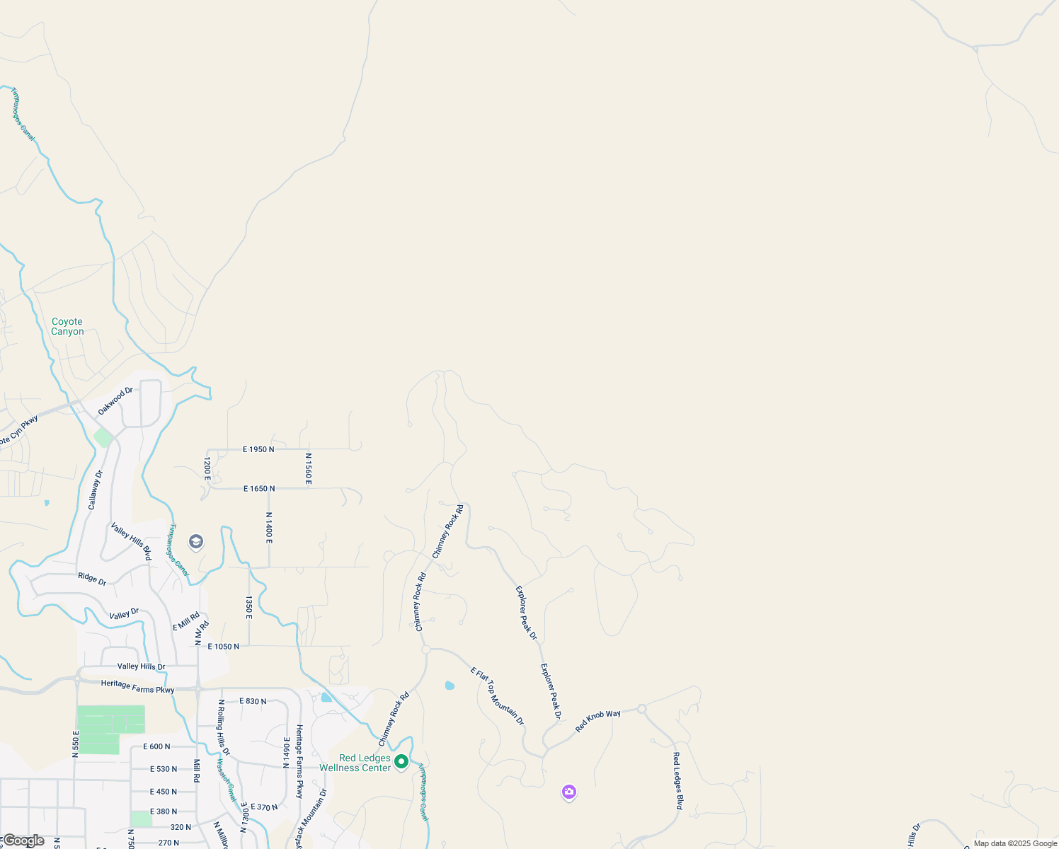map of restaurants, bars, coffee shops, grocery stores, and more near 2353 La Sal Peak Drive in Heber City