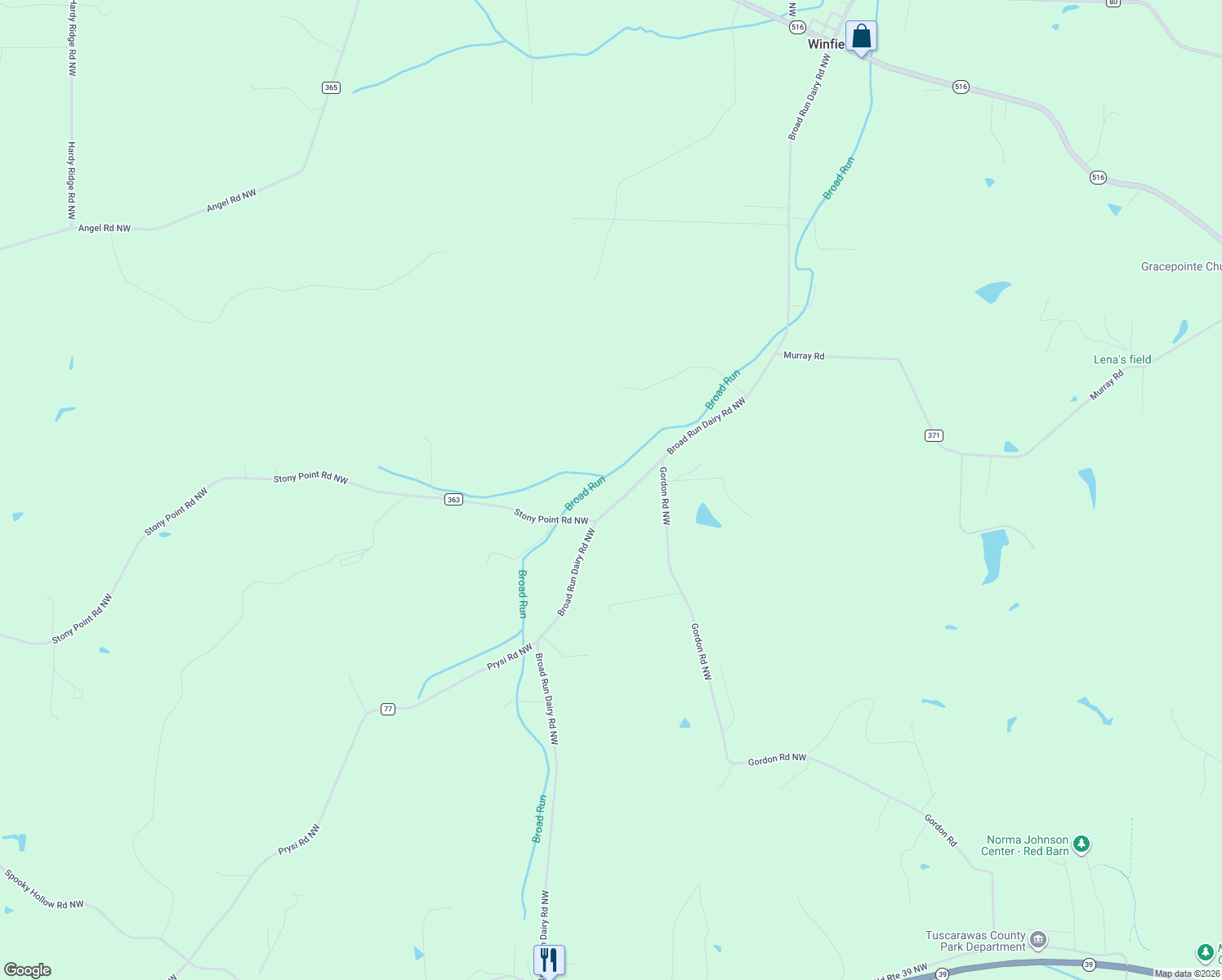 map of restaurants, bars, coffee shops, grocery stores, and more near 3286 Broad Run Dairy Road Northwest in Dover