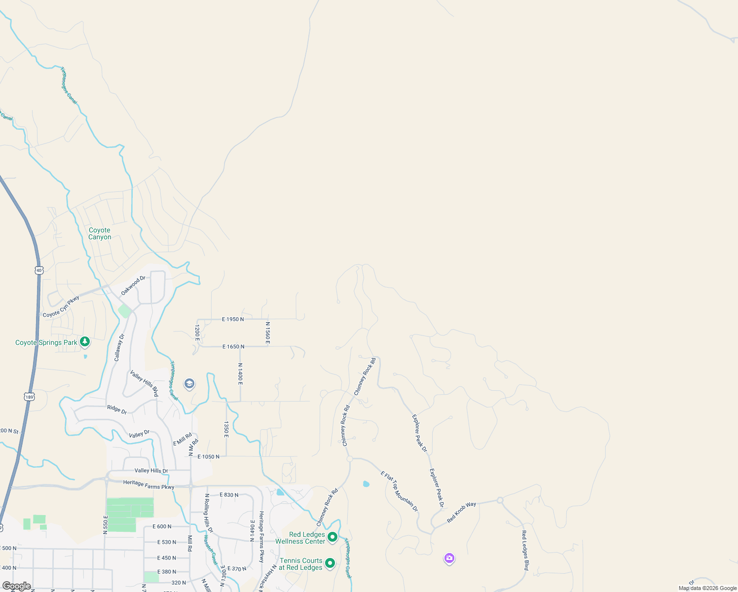 map of restaurants, bars, coffee shops, grocery stores, and more near 1918 Chimney Rock Road in Heber City