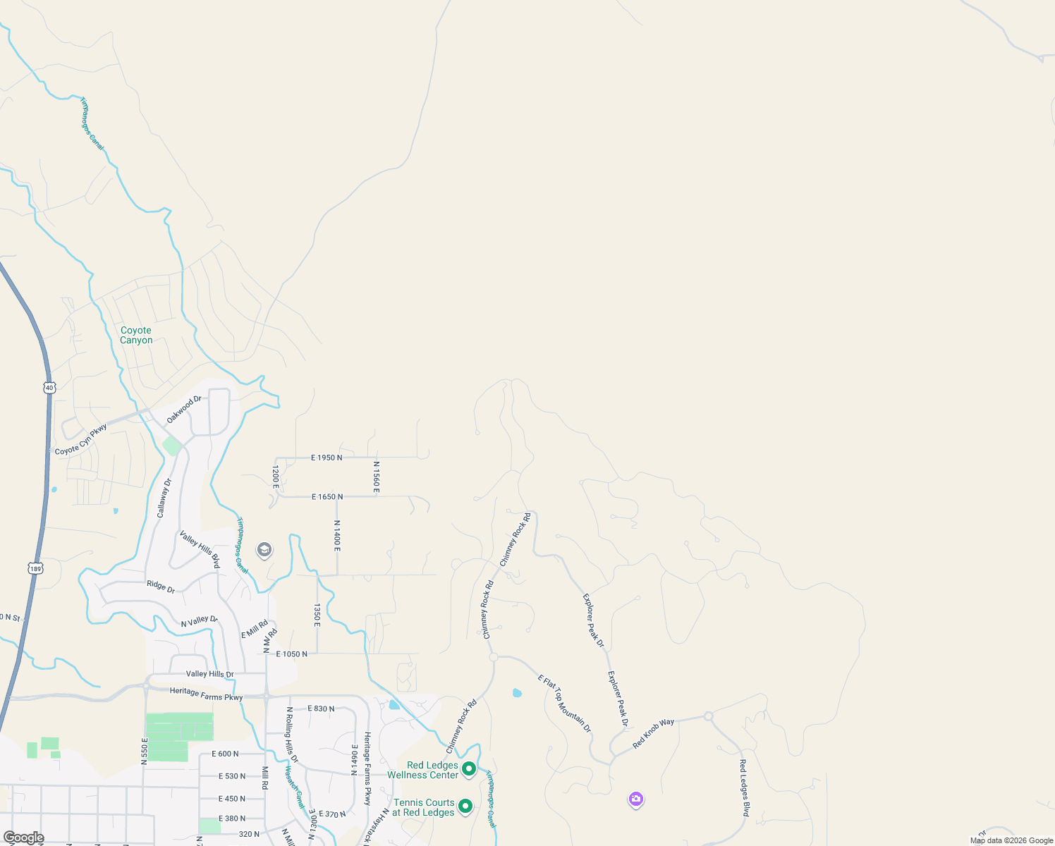 map of restaurants, bars, coffee shops, grocery stores, and more near 2182 La Sal Peak Drive in Heber City