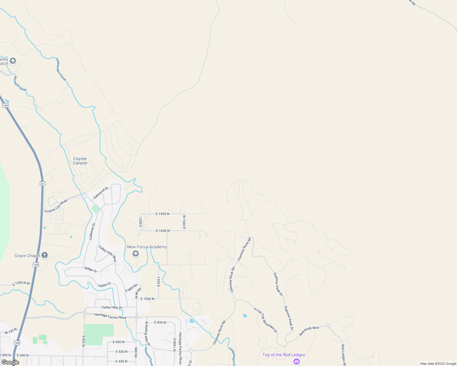 map of restaurants, bars, coffee shops, grocery stores, and more near 2005 Lookout Peak Circle in Heber City