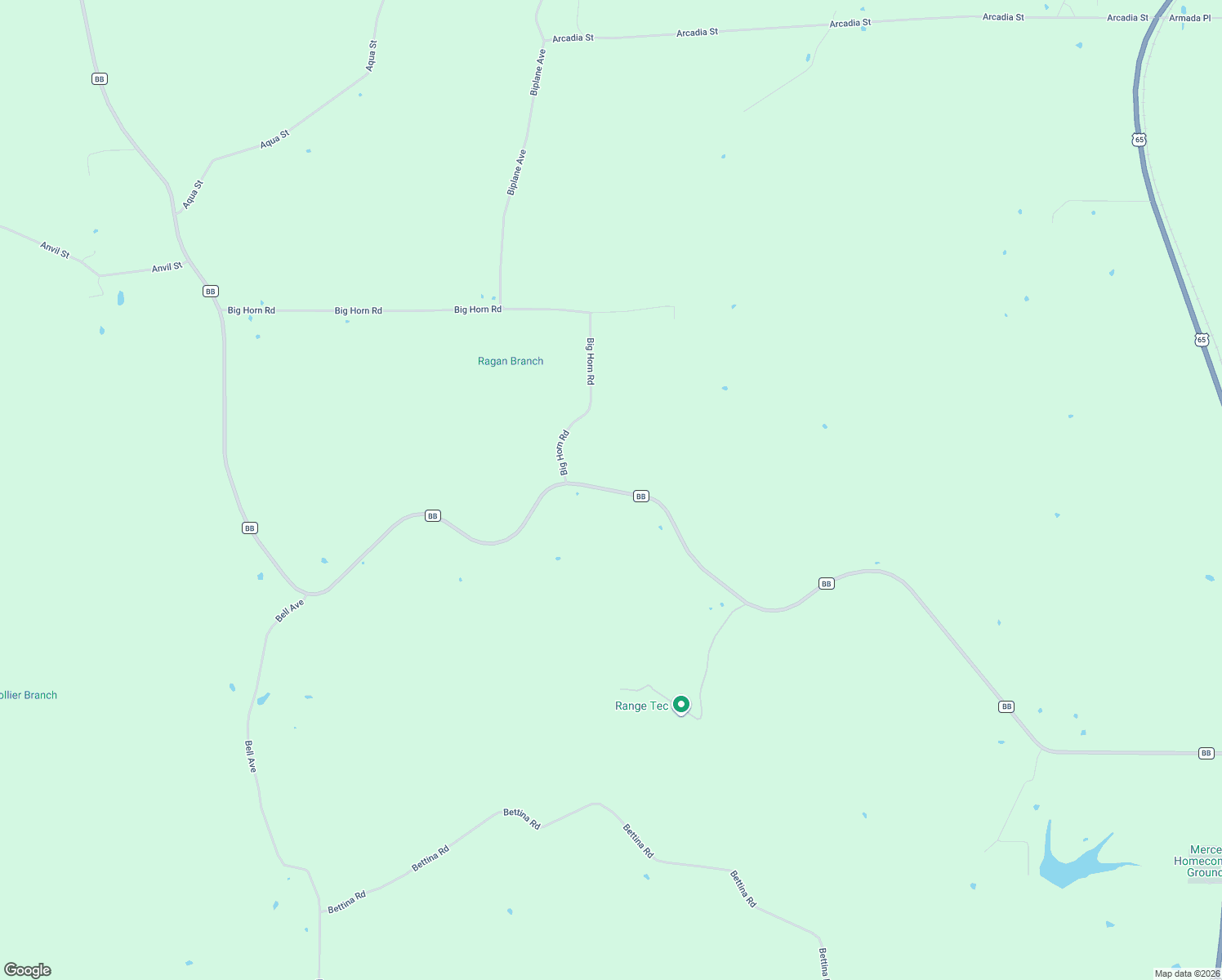 map of restaurants, bars, coffee shops, grocery stores, and more near County Road BB in Mercer County