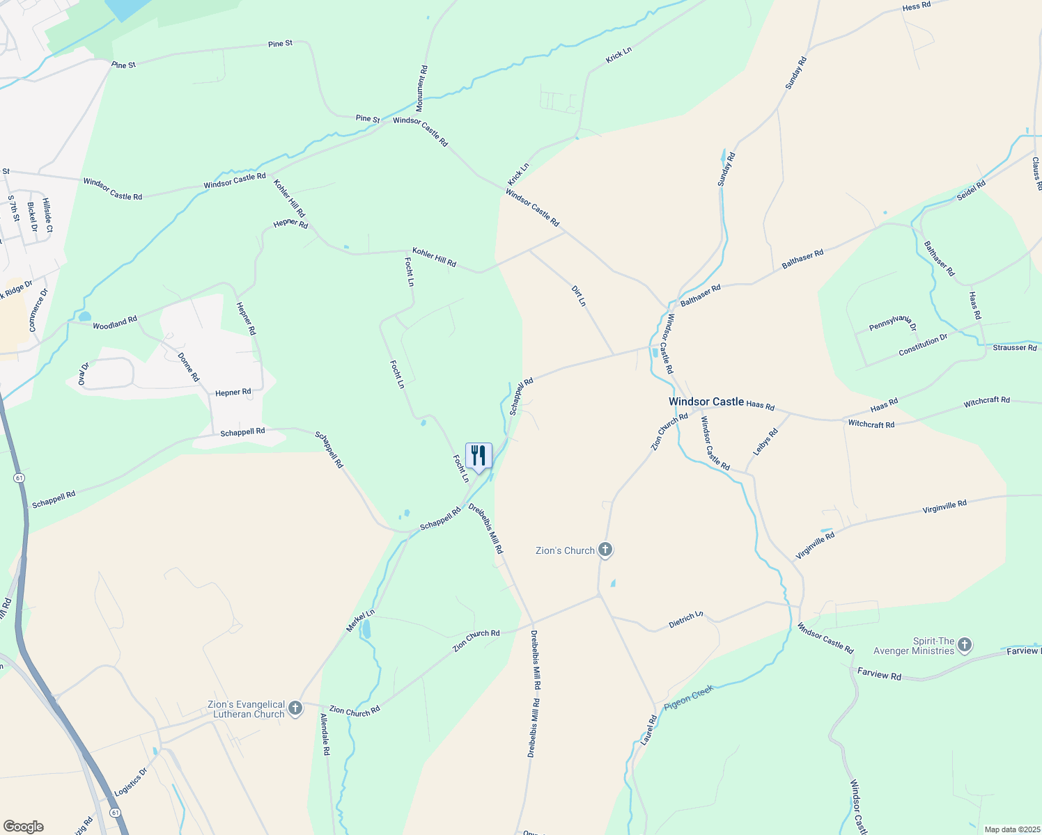 map of restaurants, bars, coffee shops, grocery stores, and more near 261 Schappell Road in Hamburg