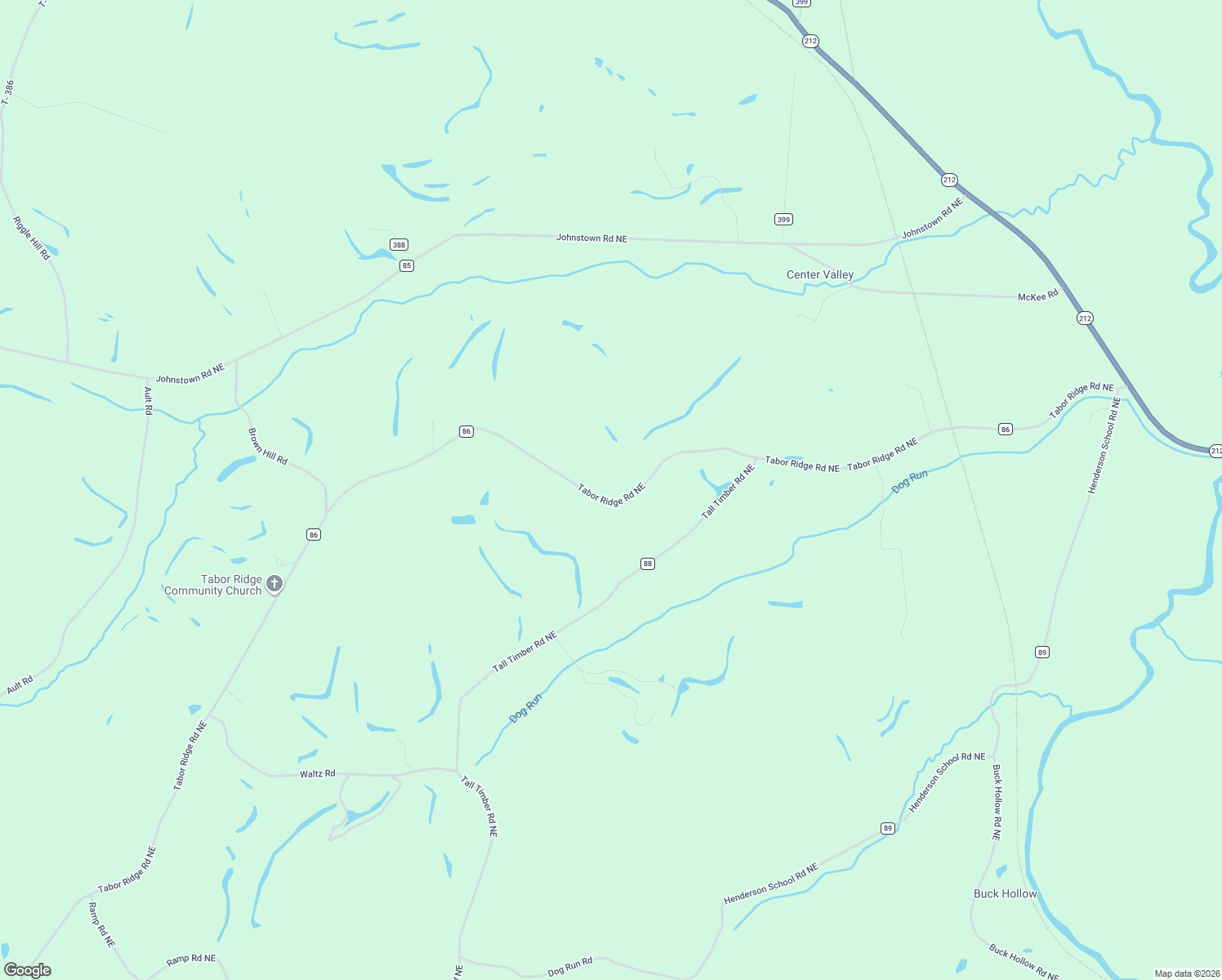 map of restaurants, bars, coffee shops, grocery stores, and more near 4000 Tabor Ridge Road Northeast in Mineral City