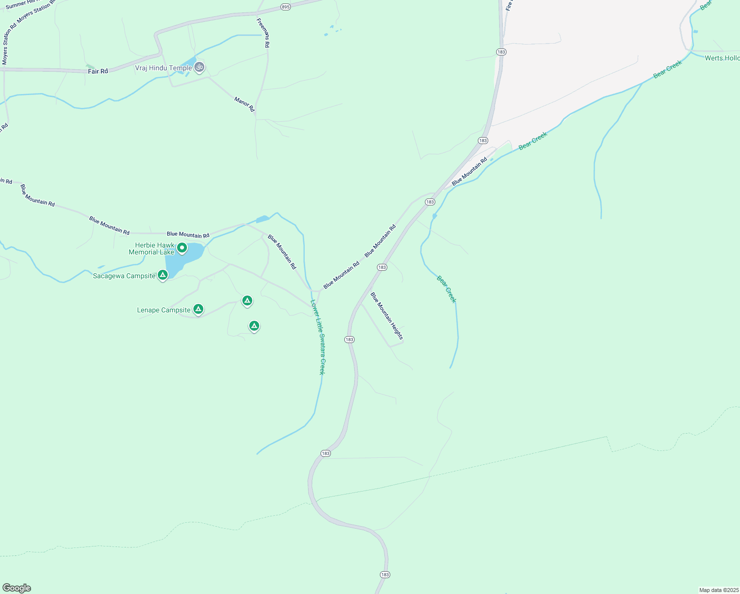 map of restaurants, bars, coffee shops, grocery stores, and more near 29A Blue Mountain Heights in Schuylkill Haven