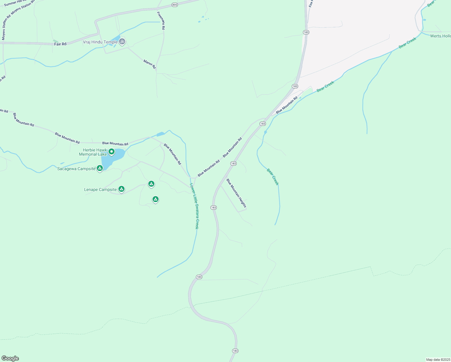 map of restaurants, bars, coffee shops, grocery stores, and more near 29A Blue Mountain Heights in Schuylkill Haven
